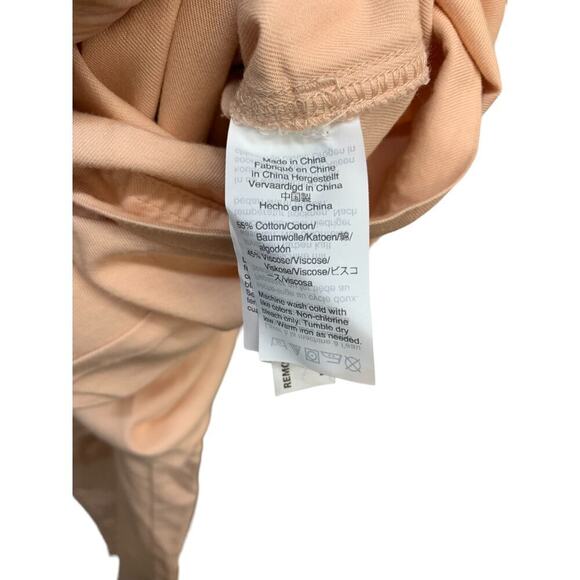 MADEWELL Top-Stitched Coverall Jumpsuit Bashful Blush sz 10 - Picture 9 of 10